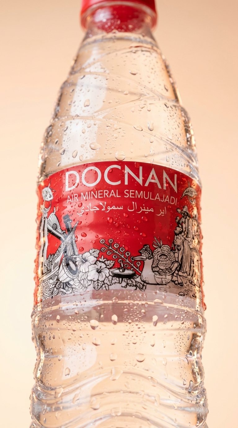 Label botol Air Mineral DOCNAN